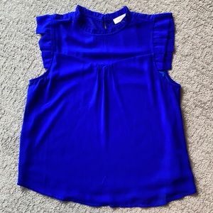 Royal blue flowy top